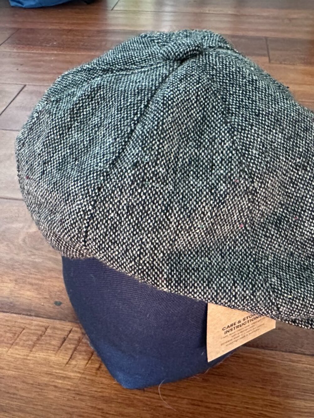 Hat Traditional Newsboy Flat Wool Cap Gray Tweed Scala Classico Dorfman Pacific